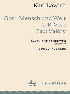 cover image of Gott, Mensch und Welt – G.B. Vico – Paul Valéry